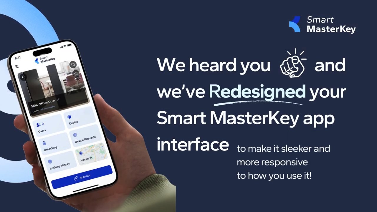 Smart MasterKey app redesign launch video thumbnail