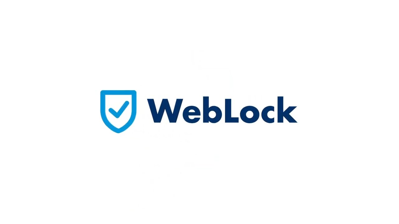 Weblock Logo reveal video thumbnail